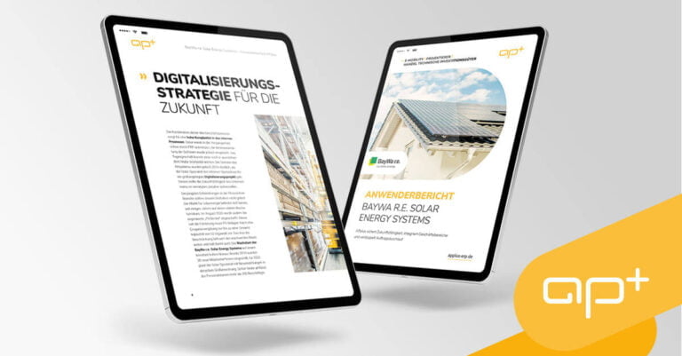 ERP-Anwenderbericht APplus-Einführung BayWa r.e. Solar Energy Systems
